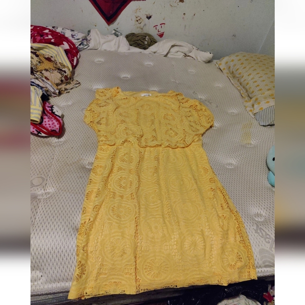 London Times Yellow Dress Size 16W